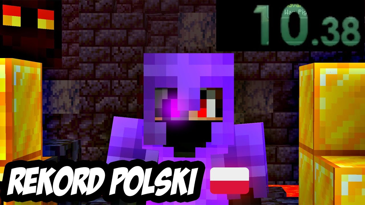 Pobi em rekord polski 10 38sek netherite ingot speedrun youtube