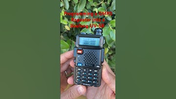 How to Program a GMRS Repeater into a Baofeng UV5R