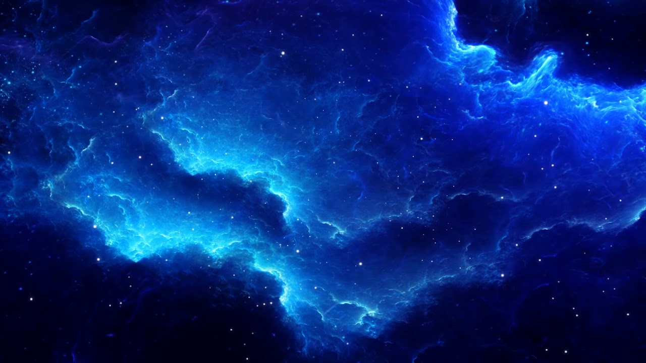 Blue galaxy animated background - YouTube