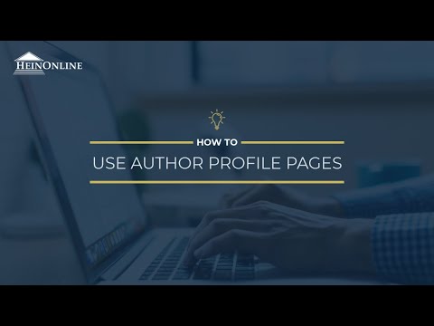 How to Use Author Profile Pages