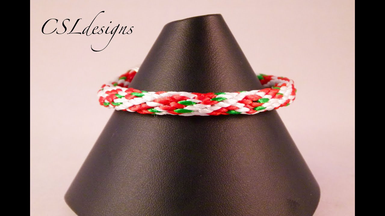 Strawberry kumihimo braid