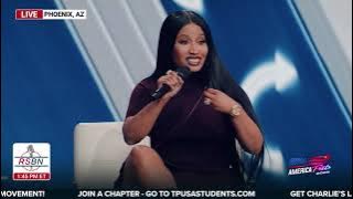 Download lagu WATCH: Erika Kirk Brings out Special Guest Nicki Minaj at TPUSA's AmFest - 12/21/25