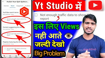 YT Studio YouTube Search Terms | Not Enough Traffic Data to Show This Report | Likh Ke Kiun Aata Hai