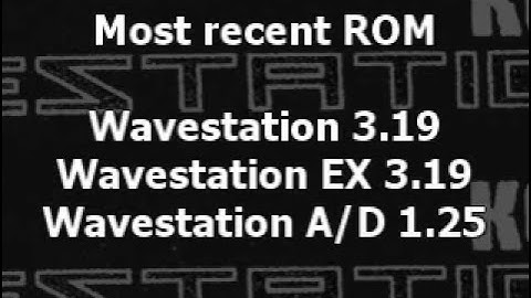 Top Secret - Korg Wavestation
