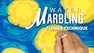 Water Marble Painting - Flower Technique Tutorial with DecoArt® Water Marbling Paint™ | DecoArt®