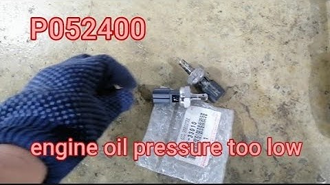 P052024 P052400: Engine oil pressure sensor/switch A signal stuck Toyota corolla 2022 #mechanic