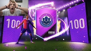 100 x 2 PLAYER SBC PACKS!!! - INSANE OVERPOWERED FIFA 18 PACK OPENING