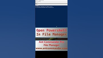 PowerShell in File Manager on Windows #powershell #filemanager