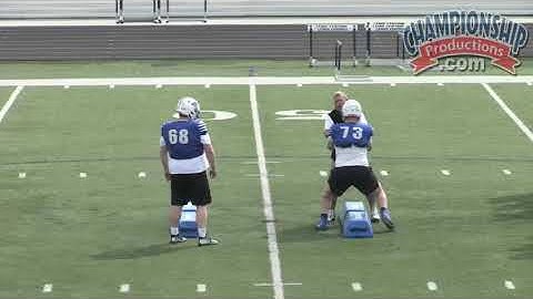 Offensive Line Leverage Drill for Run Blocking!