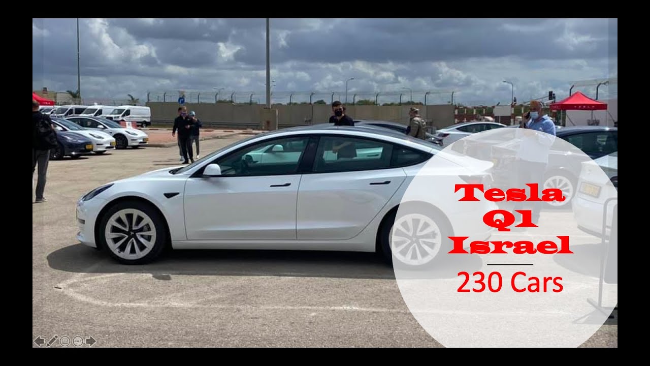 Tesla Q1 Deliveries in Israel, 230 Cars - YouTube