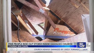 Church heavily damaged by likely tornado in Washington County