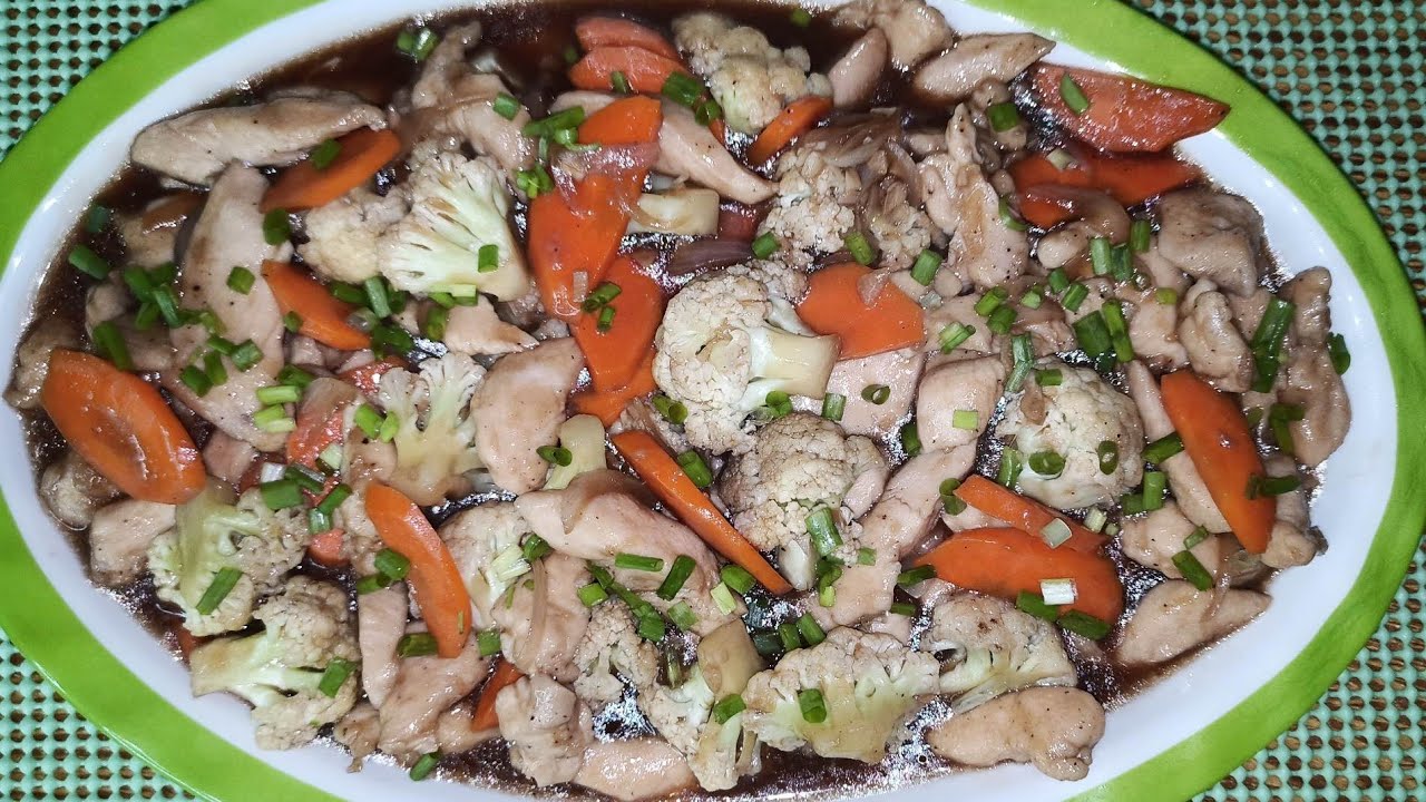 chicken breast and vegetable stir fry with oyster sauce YouTube