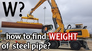 how to calculate the weight of a hollow pipe before lifting?