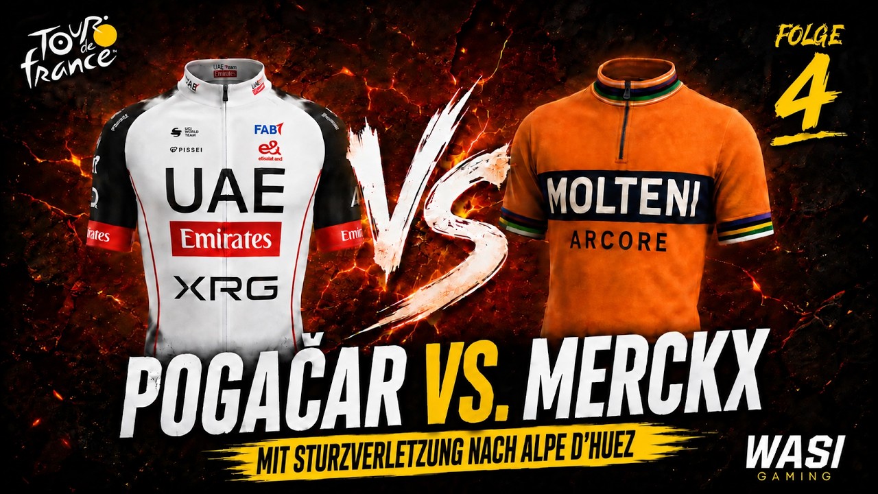 Tour de France 2026 #04 - Pogacar vs Merckx - Mit Sturzverletzung nach Alpe d'Huez