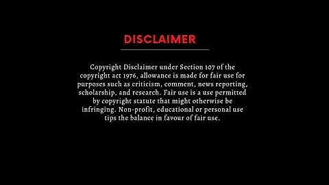 FREE DOWNLOAD COPYRIGHT DISCLAIMER VIDEO (No Copyright strike) || @universehelping2m