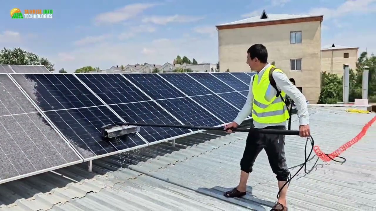 Quyosh panellari qanday yuviladi? | Қуёш панеллари қандай ювилади?