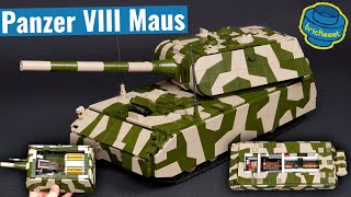 Finally with Camouflage - Panzerkampfwagen VIII "Maus" - QuanGuan 100234 (Speed Build Review)