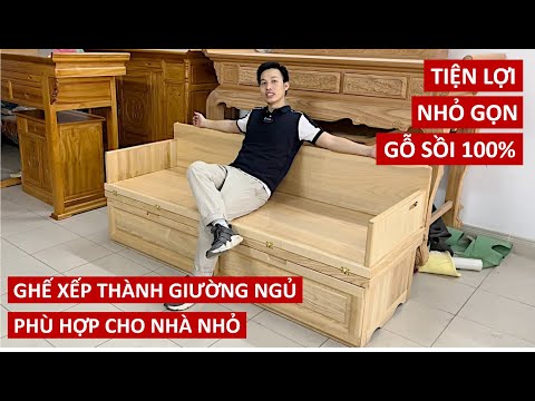 Video GHẾ XẾP THÀNH GIƯỜNG NGỦ CHỈ 10 GIÂY - NỘI THẤT THÔNG... - youtube