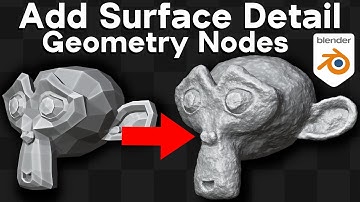 Add Surface Detail - Geometry Nodes Modifier Setup (Blender Tutorial)