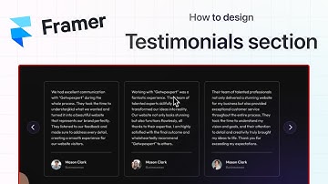 How to design Testimonials carousel in framer | Testimonials section Framer | Expert Azi