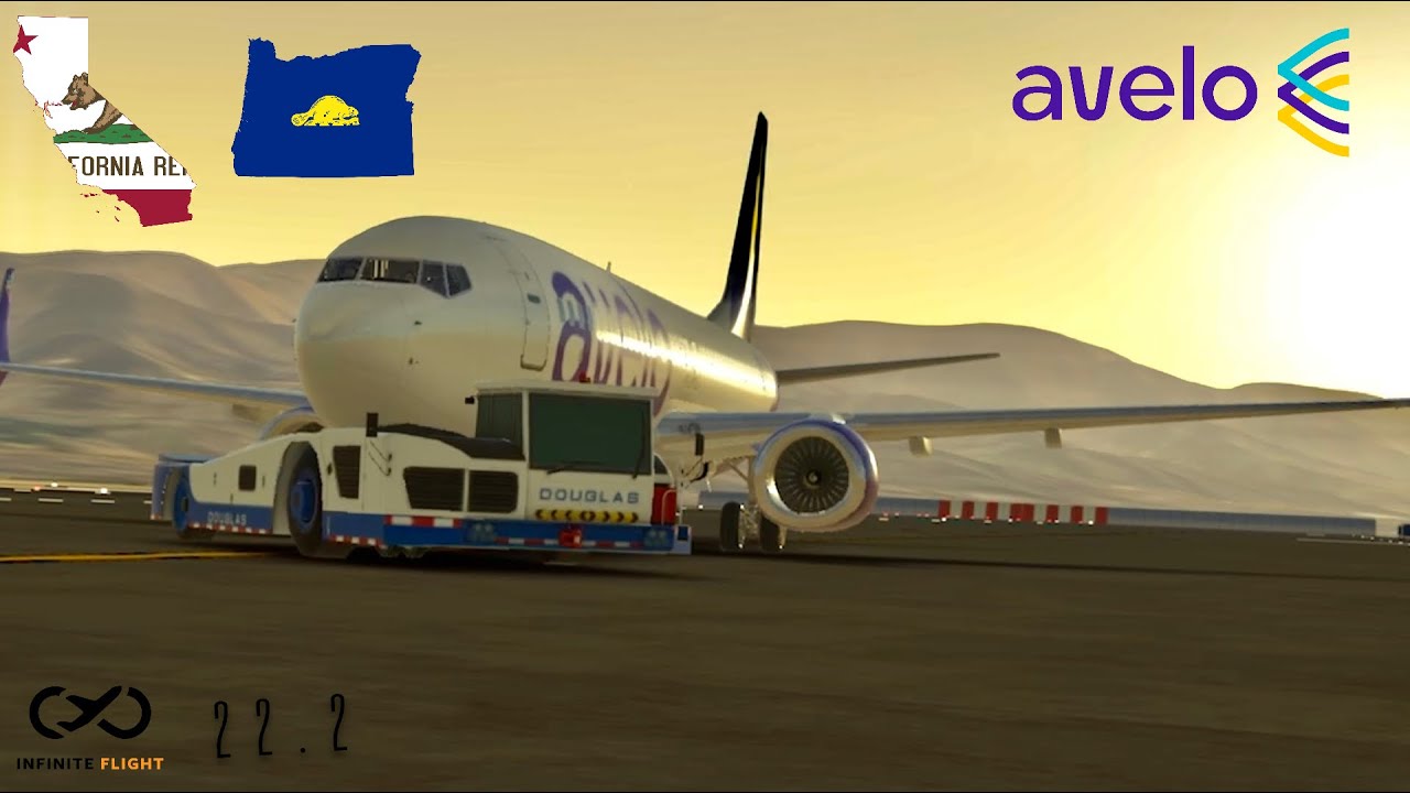 Infinite Flight 22.2 Burbank (BUR) to Eugene (EUG) Avelo Airlines