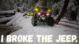 2 Snow Runs | 1 Broken Jeep