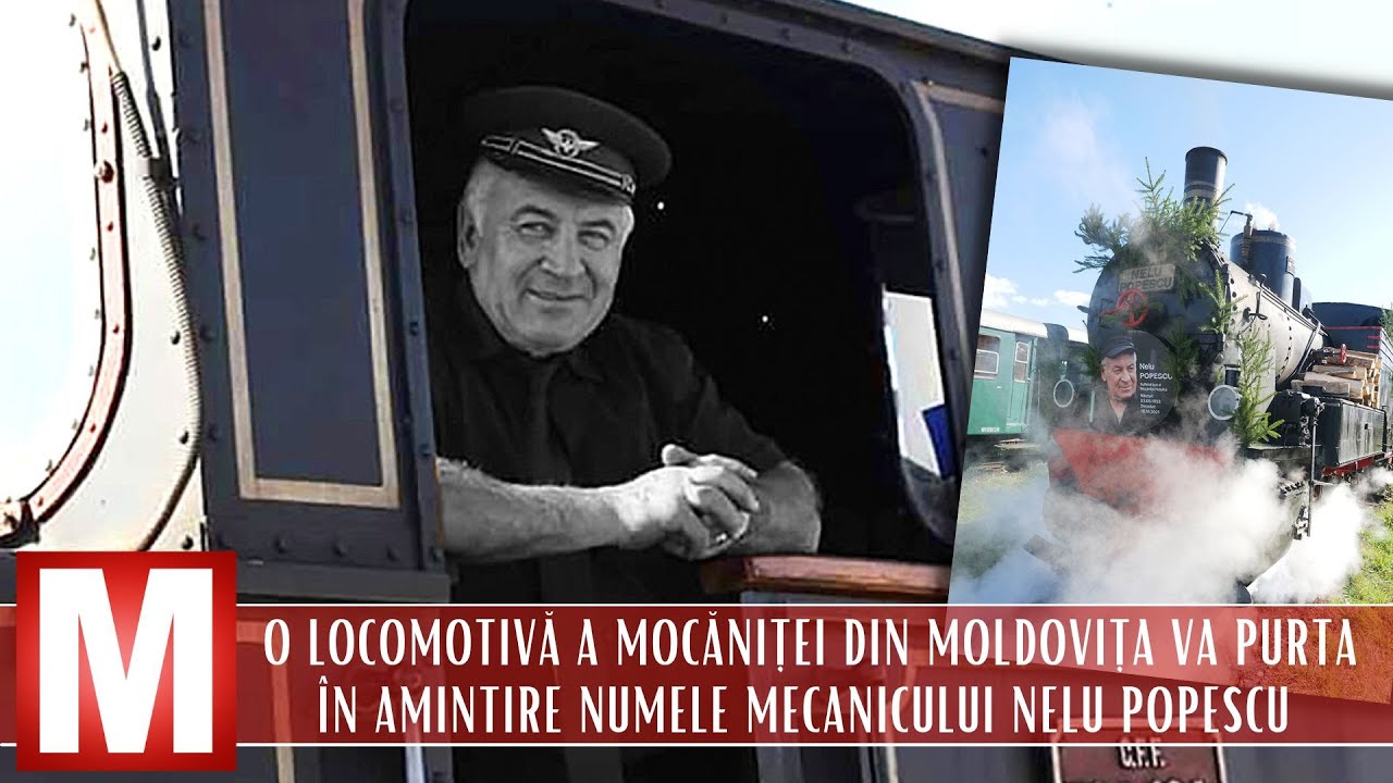 O locomotivă a Mocăniței din Moldovița va purta în amintire numele mecanicului Nelu Popescu