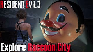 Resident Evil 3 Remake - Jill Exploring Raccoon City (R.P.D., Kendo's Room and more)