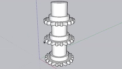 making 3d gear using sketchup