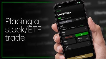 Placing a stock/ETF trade in TD Active Trader mobile