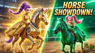 What If Rumi from Golden will Race vs Mira From Emerald on HORSE! Championship   KPOP Demon Hunters