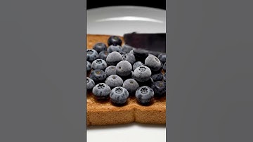 AI ASMR Blueberry 🫐Toast Spreading satisfying #asmr #blueberry #satisfying #toast #viralshort #ai