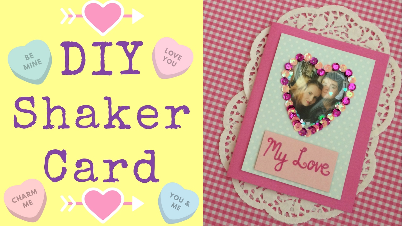 DIY SHAKER CARD // VALENTINE'S DAY ️ (Easy!) YouTube