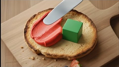 Blend the colours on the toast 💚❤️|ai asmr