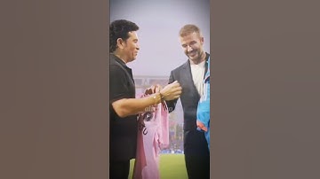 when Tendulkar and  Beckham meet  #davidbeckham #sachintendulkar #indiacricket