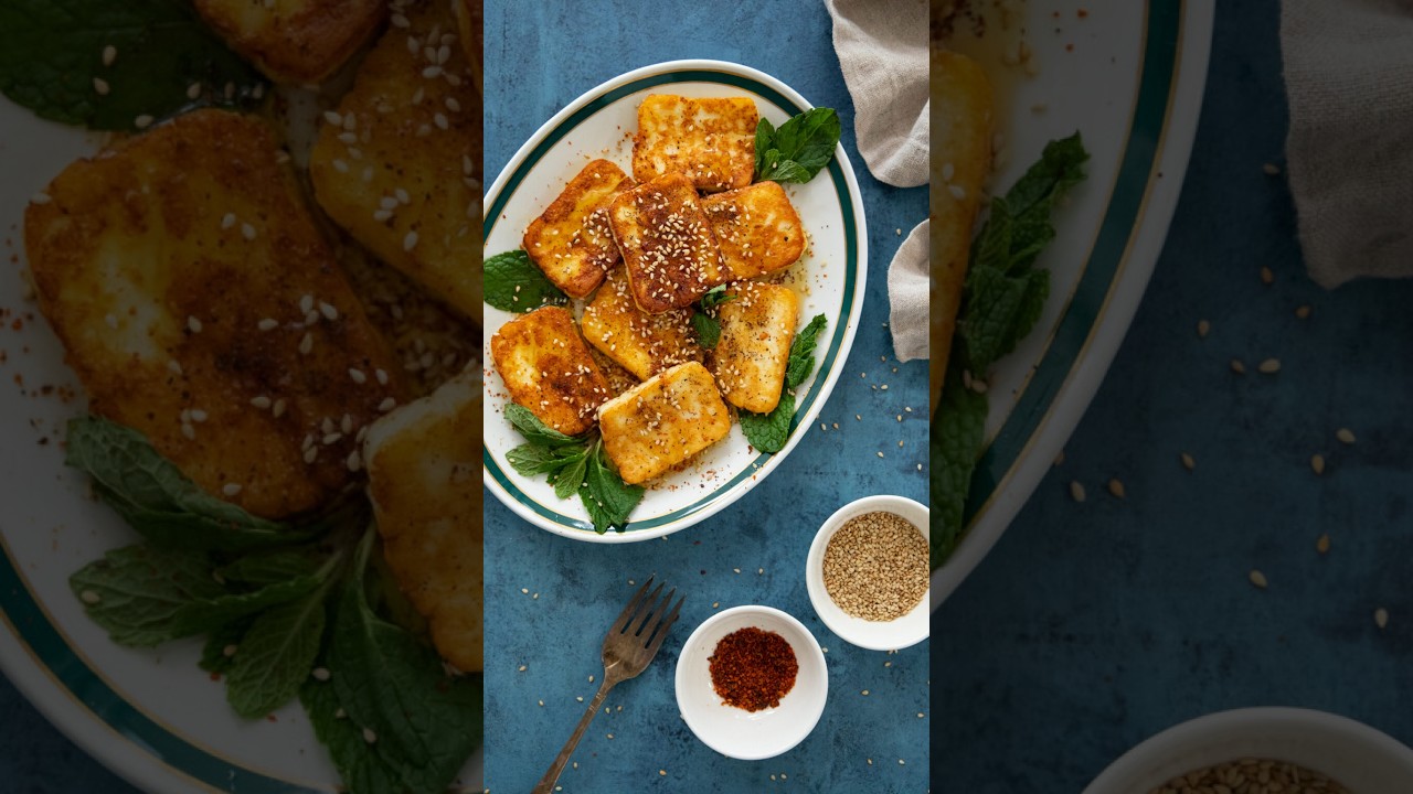 Crispy Fried Halloumi + Spicy Honey = 5-Min Appetizer