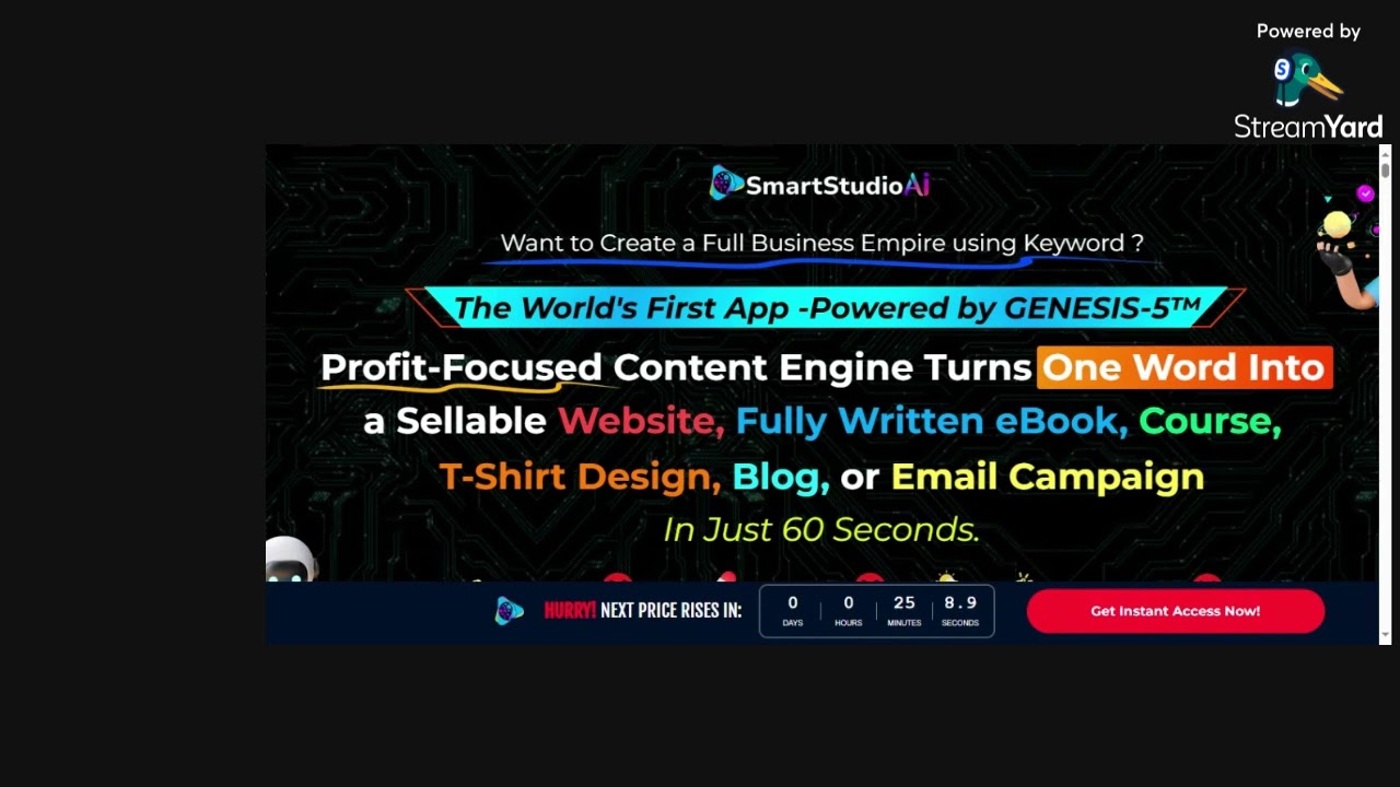 Smart Studio AI - Creates Websites eBooks Designs Courses