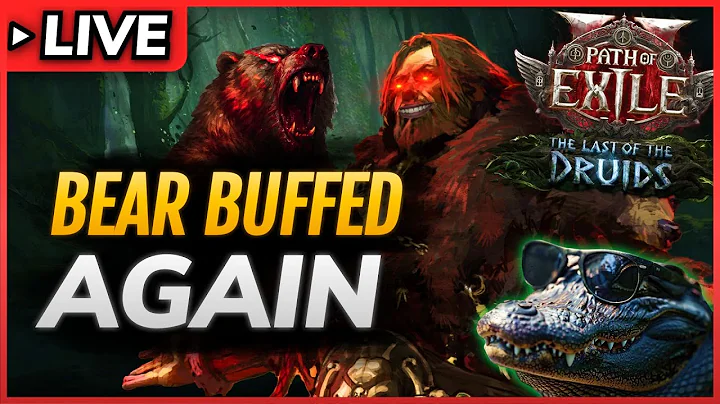 POE 2 0.4🔴BEAR BUFFED AGAIN! - SPEED Croc DRUID Build - Endgame Farm Shaman 🔴Path of Exile 2