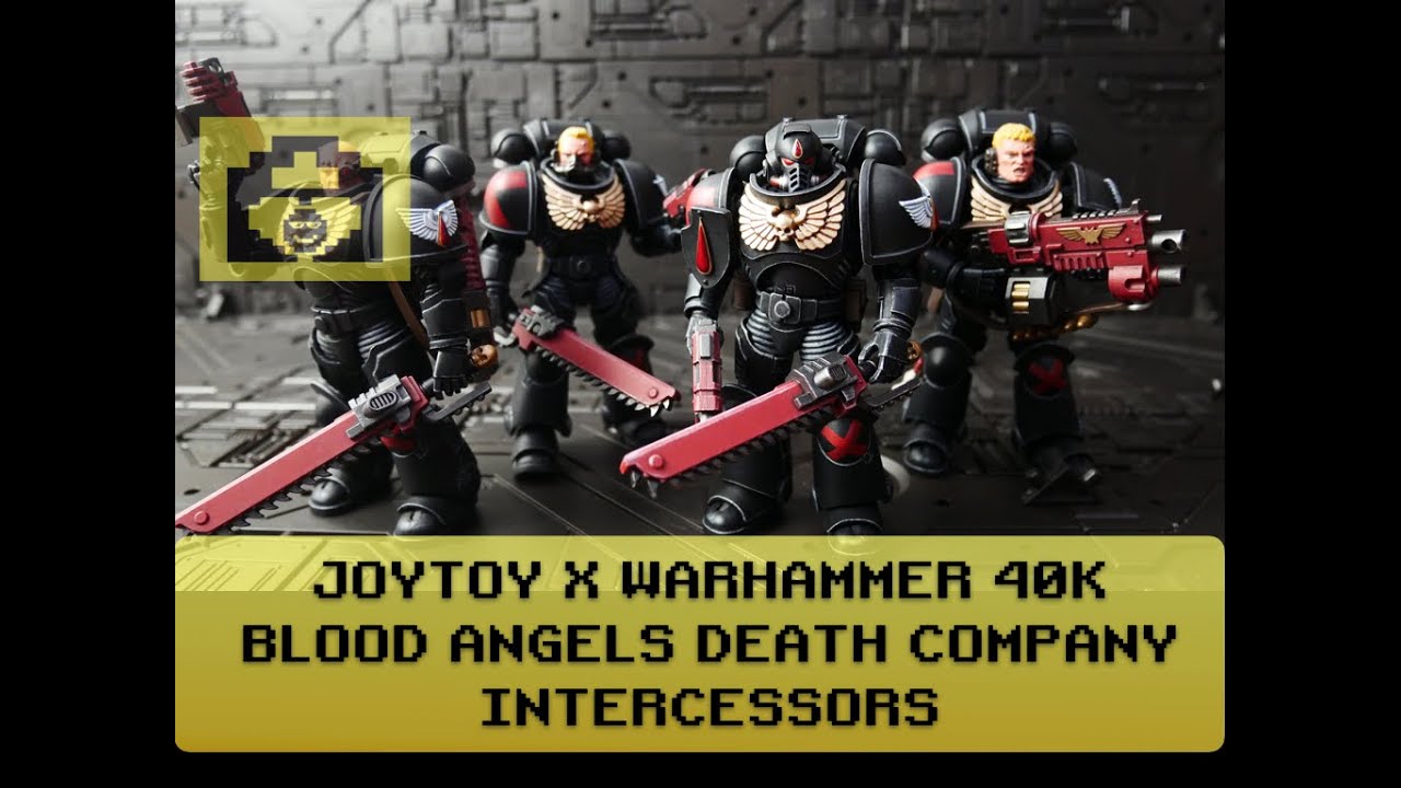 Blood Angels Death Company Intercessors Set of 4 | Warhammer 40K | Joy Toy