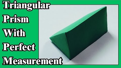 Triangular prism 3d model with paper | 3d shapes model for school project | Maths Project