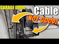 Garage Door Cables | how to REPLACE GARAGE DOOR CABLES