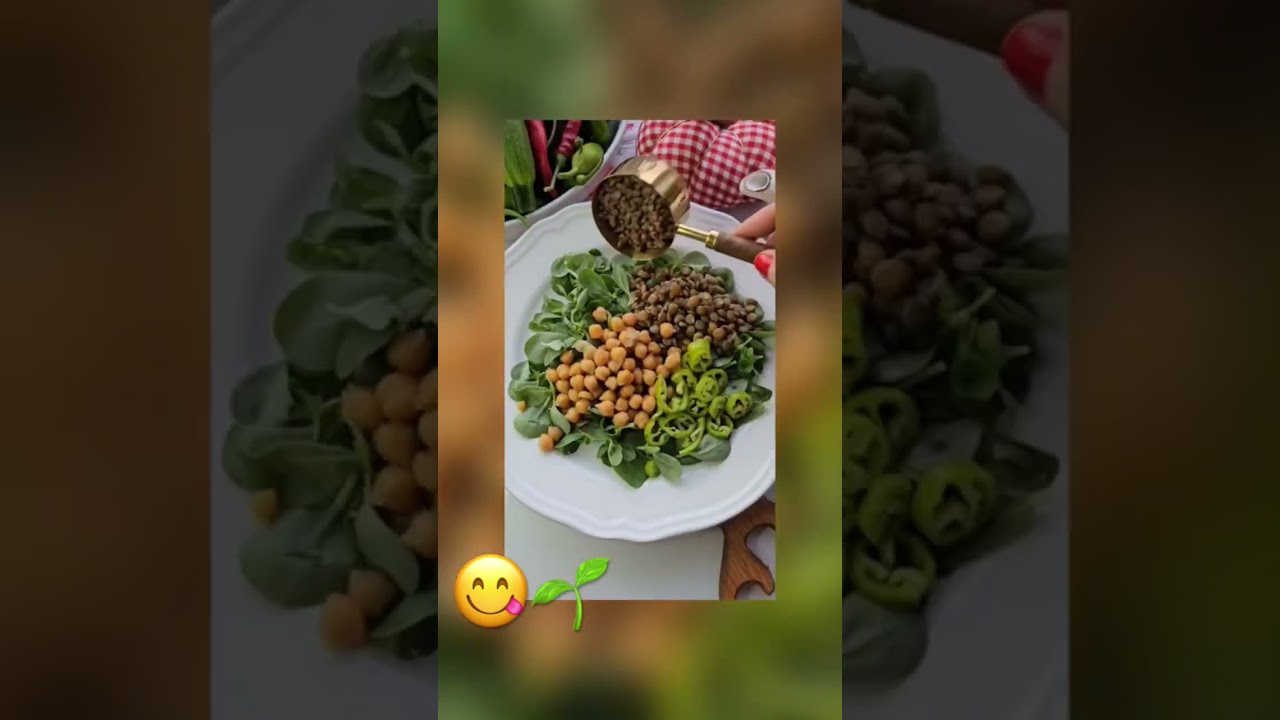 Diet and healthy salad for athletes🌱😋Salade diététique et saine pour les sportifs💪🏻😚