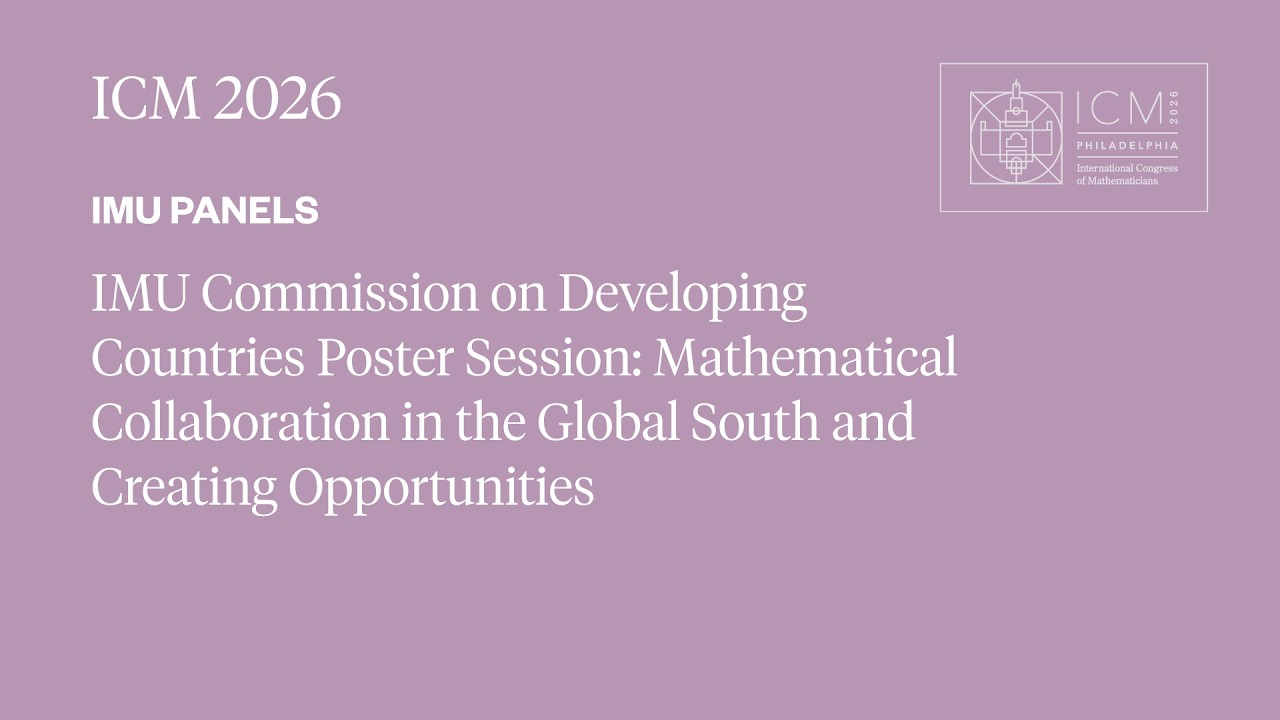 ICM 2026 Panel - IMU Commission on Developing Countries
