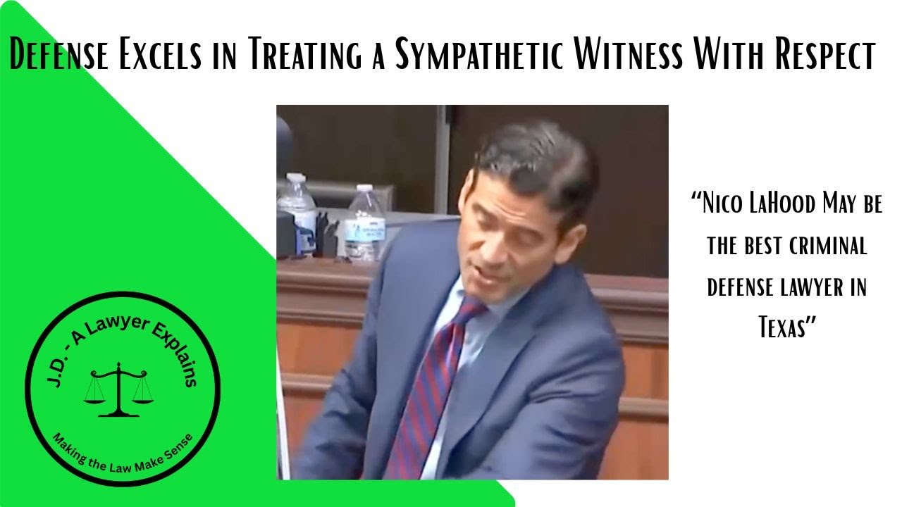 Нико ЛаХуд проводит лекцию для адвокатов по судебным делам о работе с сочувствующими свидетелями.