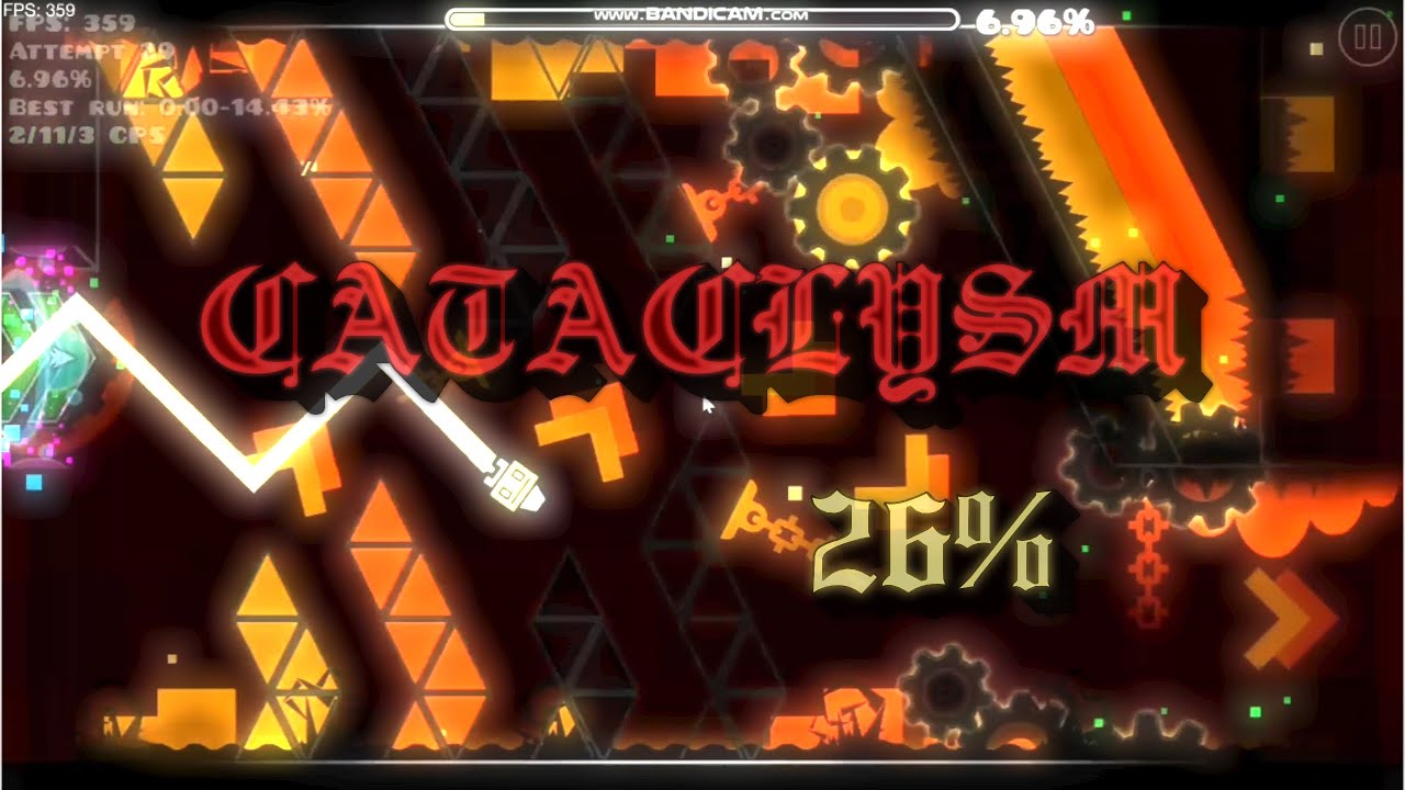 Cataclysm 26% (jump from nine circles) #geometrydash 