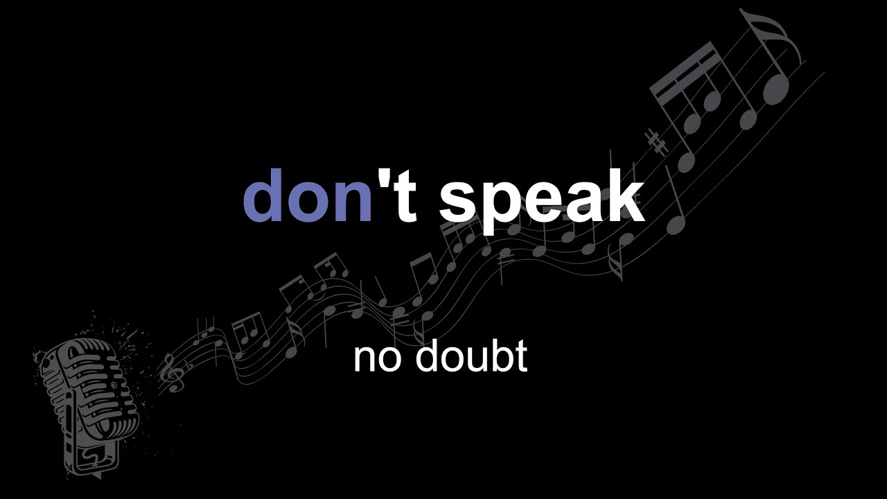 Paroles De No Doubt Don't Speak