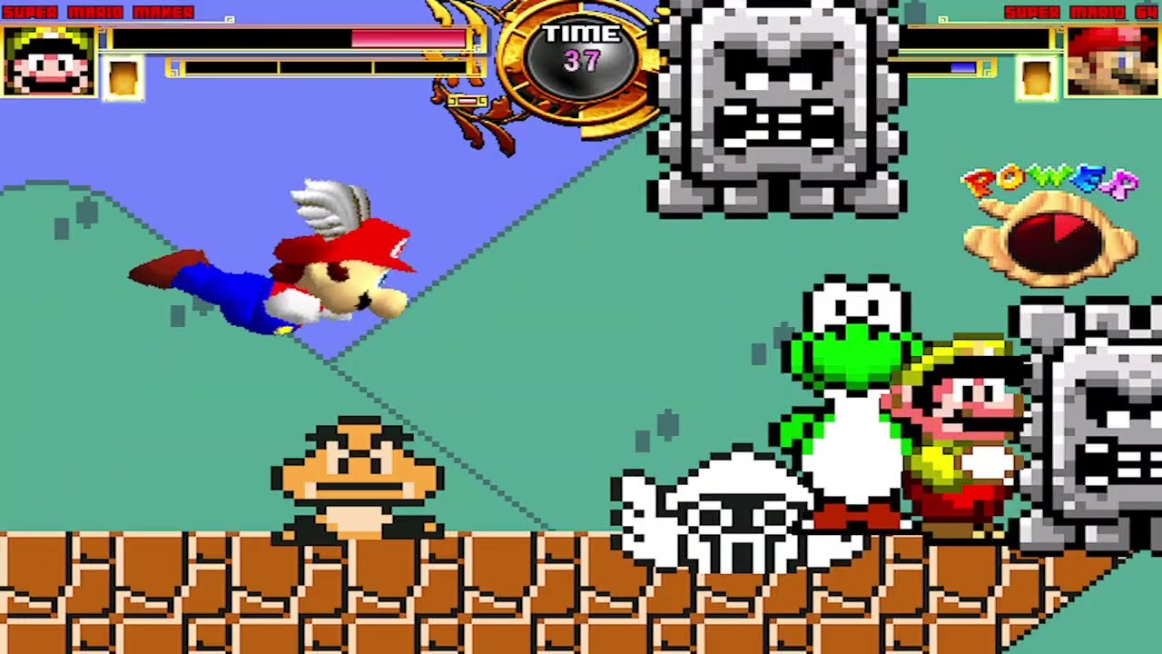 NICK54222 MUGEN: Super Mario Maker VS Super Mario 64