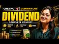 Dividend One Shot🔥| Company Law |Dividends, Audit & Winding Up | Concept & Provisions |B.Com/BBA/MBA