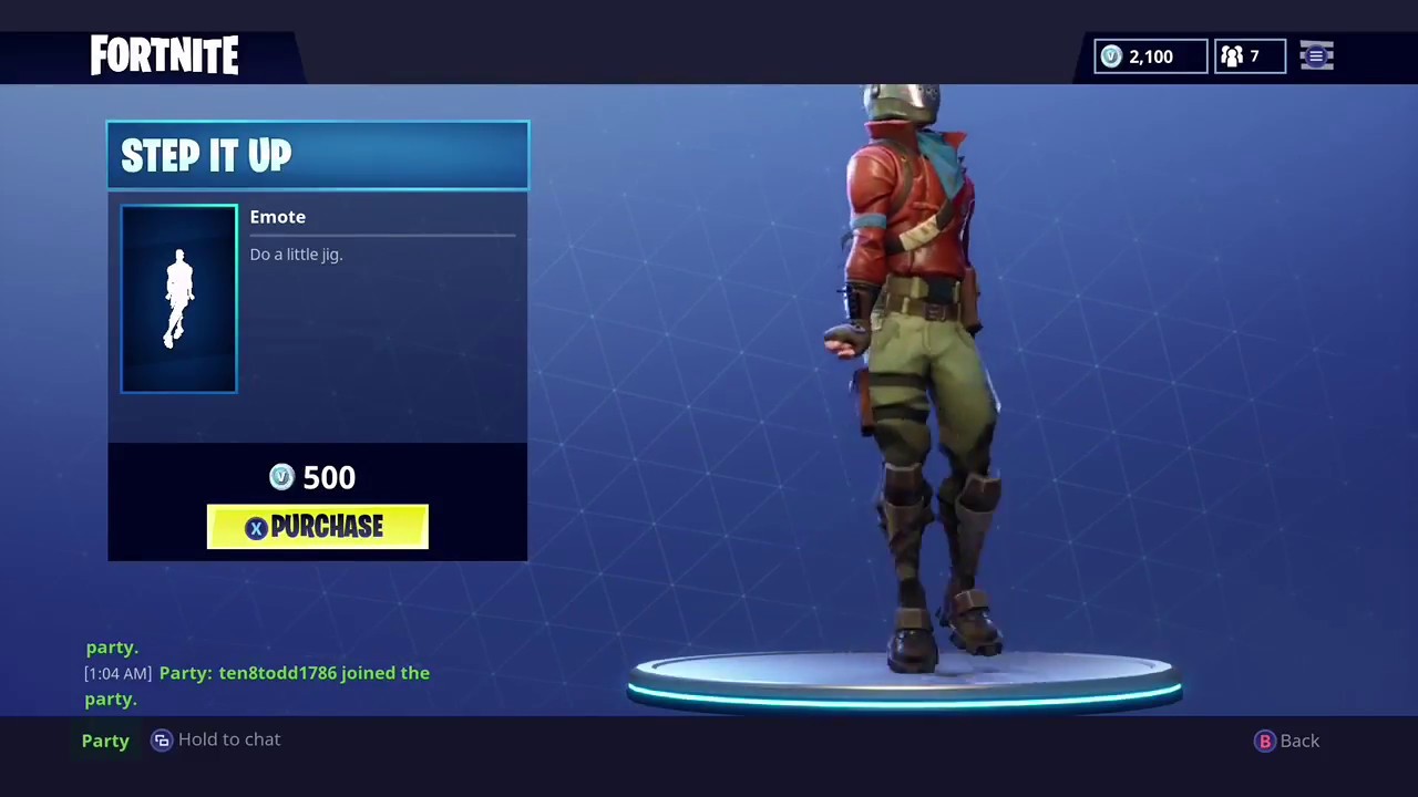 NEW Fortnite Emote - Step It Up