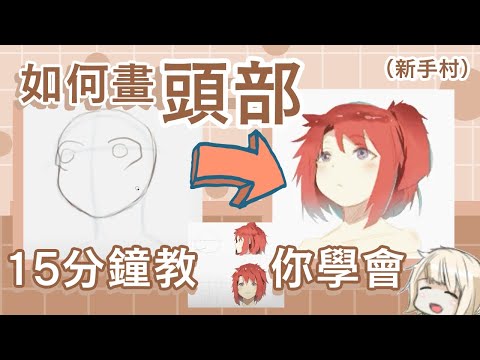 Medibang Paint 基本頭部線條角度教學 2